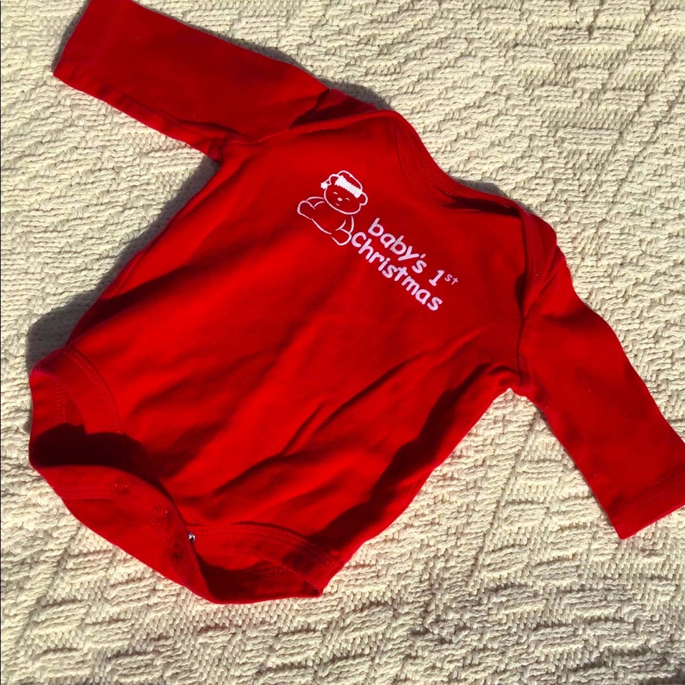 Baby Christmas long sleeve onsie